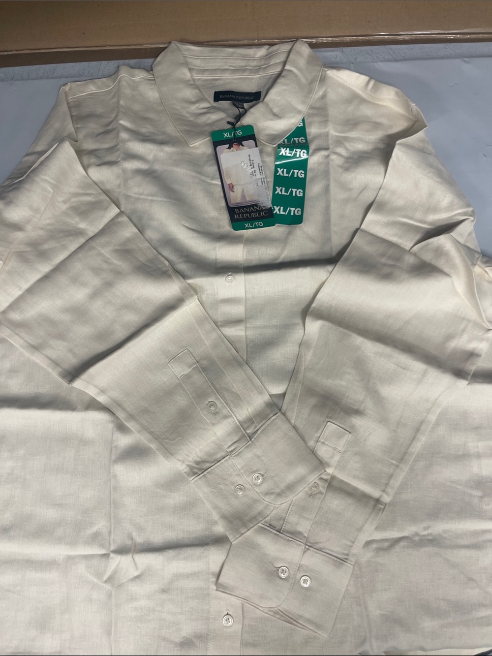 Banana Republic Cream Dress Shirt